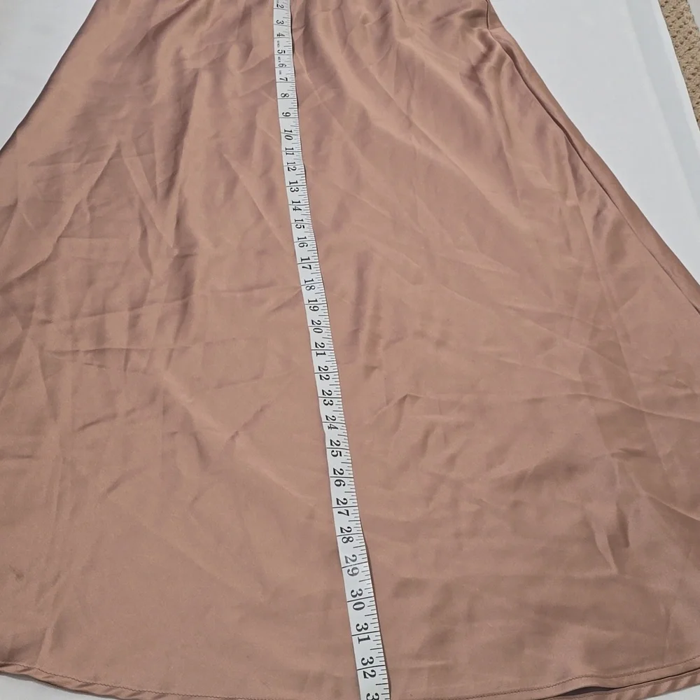 BTFBM SATIN Brown Women's‎ Maxi Skirt XL